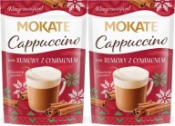 Zimná vianočná káva Cappuccino Rum so škoricou 110g Mokate x2