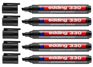PERMANENTNÝ ZNAČOVAČ ČIERNY Edding 330 rez x 5
