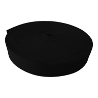 PÁSKA BAVLNENÁ 30mm ČIERNA 1m