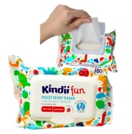 Vlhčené obrúsky s vôňou KINDII FUN, balenie 60 ks