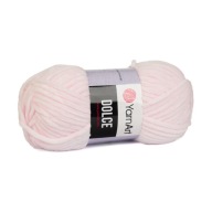 100g YarnArt Dolce svetloružová polyesterová priadza 781
