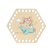 BSZ464-UV Základňa košíka - šesťhran 15,3 x 13,4 cm - mi