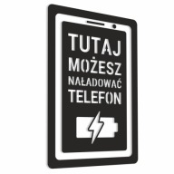 Tu si môžete nabíjať telefón – nálepka 10x15