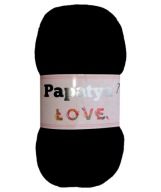 Priadza PAPATYA Love Kamgarn, farba Black 2000