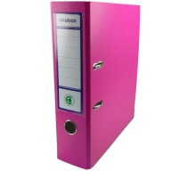 Kancelársky zakladač s pákou, široký A4 PP EKOBOX 80mm RUŽOVÝ