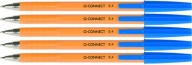Q-Connect guľôčkové pero 0,4 mm modrá vymeniteľná náplň x 5 kusov