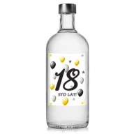 ETIKETY na fľašu ALKOHOL 18. NARODENINOVÁ párty X5