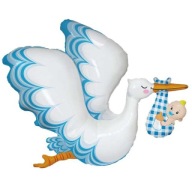 FÓLIOVÁ balónik bábätko SPRCHA chlapec bocian chlapec