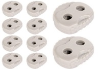 LINE STOPPER KONCOVÁ SVORKA ŠEDÁ 3mm - 10 ks