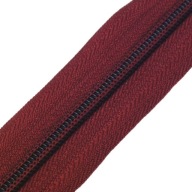 Zipsová páska, bordový zips, farba 073, 1 METER