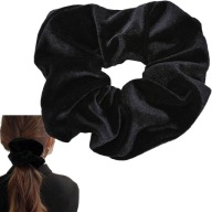 VELÚROVÉ škrabky do vlasov, ČIERNA, VEĽKÁ, módna, POHODLNÁ