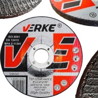 DISKY NA BRÚSENIE OCELE KOVU 125mm x 6,4mm x 22,2 NA BRÚSKU SILNÉ!