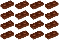 LEGO PLATE 3023 1x2 hnedá NOVINKA (6g) 16 ks.