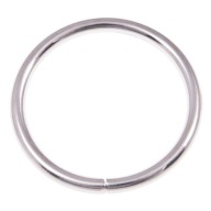 KOVOVÝ Prsteň 40 mm STRIEBORNÝ