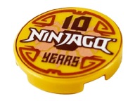 LEGO 14769pb366 Ninjago TILE 2x2 zlaté NOVINKA (1g)