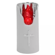 Led vložka na sviečky pre Subito Cemetery Red-Silver 483 H150 WP55