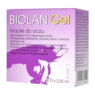 Biolan Gel 0,3% hyaluronát sodný Očné kvapky, 10 x 0,35 ml