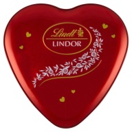 Darčekové čokolády Lindt LINDOR Pralinková srdiečková mliečna čokoláda 50g