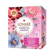 LOVARE KVETOVÝ ČAJ SORTIMENT 32 VRECÍ ELEGANTNÁ KRABIČKA