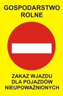 Nie 22 POĽNOHOSPODÁRSKY DOM Zákaz vstupu TABUĽKA