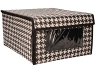 Textilný ORGANIZÁTOR 34x29x18 cm s vekom a OKNOM - do ŠATNÍKA