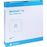 Biatain Ag Non Adhesive 10x10cm 1ks nelepivý penový obväz