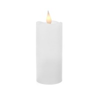 LED SVIEČKA, LAMPA NA AKUMULÁTOR, STREDNÁ SVIEČKA BIELA