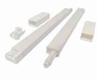 Obdĺžnikové zábradlie CRUISE COMFORT STRONG BOX HORNÝ 450 MM BIELY