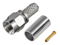 Zástrčka RSMA (RP-SMA) 50 Ohm nalisovaná na kábli RG-58