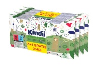 Vlhčené obrúsky Kindii Natural Balance, (4x60 ks) 3 + 1 zdarma
