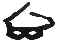 SUPER maska ​​čierna Z LUX Zorro PM001