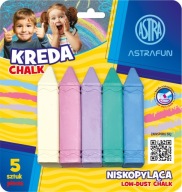 JUMBO štvorcová krieda 5 farieb Astra