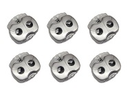 STOPKY REGULÁTOR KONCOVKA SVORKY 3,5mm 6ks STRIEBORNÁ