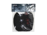 Čierna pavučina s halloweenskymi pavúkmi 100g Web
