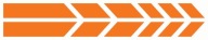 Nálepky na motorku STRIPES 30cm Orange #3