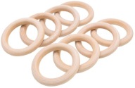 Drevený kruh pre MACRAME Tyč na záclony 30mm 10 ks