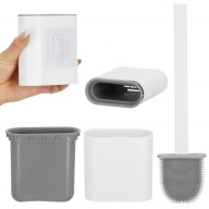 BIELA ​​SILIKÓNOVÁ WC KEFA DO KÚPEĽNE, HYGIENA, ZÁVESNÁ