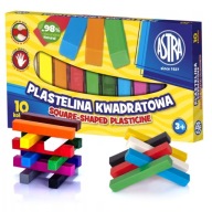 Štvorcová plastelína ASTRA 10 FARIEB POĽSKO
