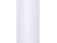 HLADKÝ TYL NA CIEVKU 15cm x 9m BIELA ​​SVADOBNÉ SVADOBNÉ SPOJENIE IHS