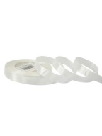 Saténová stuha 1,2 cm x 35 y, hladká, svetlo ecru