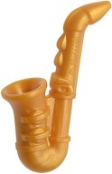 LEGO Element - saxofónový nástroj 13808 Pearl Gold / gold - NOVINKA