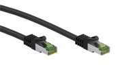 LAN Patchcord CAT 8.1 GHMT S/FTP kábel, čierny, 2m