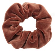 VELÚROVÁ MLIEČNA ČOKOLÁDA SCRUNCHIE RUB NA VLASY