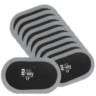 Záplaty na duše oválne 2-cestné T-17BK 65x40mm TECH 10ks