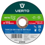 REZNÝ KOTÚČ NA KOV 115X1,5X22,2MM VERTO 61H530