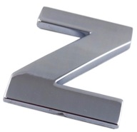 ZNAK PÍSMENO CHROMOVÉ PÍSMENO Z Z VEĽKÉ 5,6CM T4G54