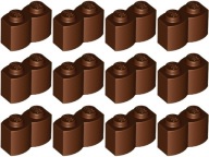 LEGO 30136 PALISADE 1x2 hnedá (10g) 12 ks.