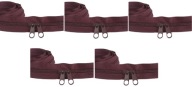 Špirálový zips 5 mm burgundský zips 5 metrov + 10 zipsov