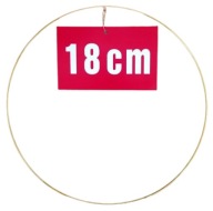 ZLATÝ prsteň/ráfik na lapače snov a makramé 18 cm