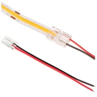 KONEKTOR PRE LED COB PÁS 8mm + káblová ZÁPADKA